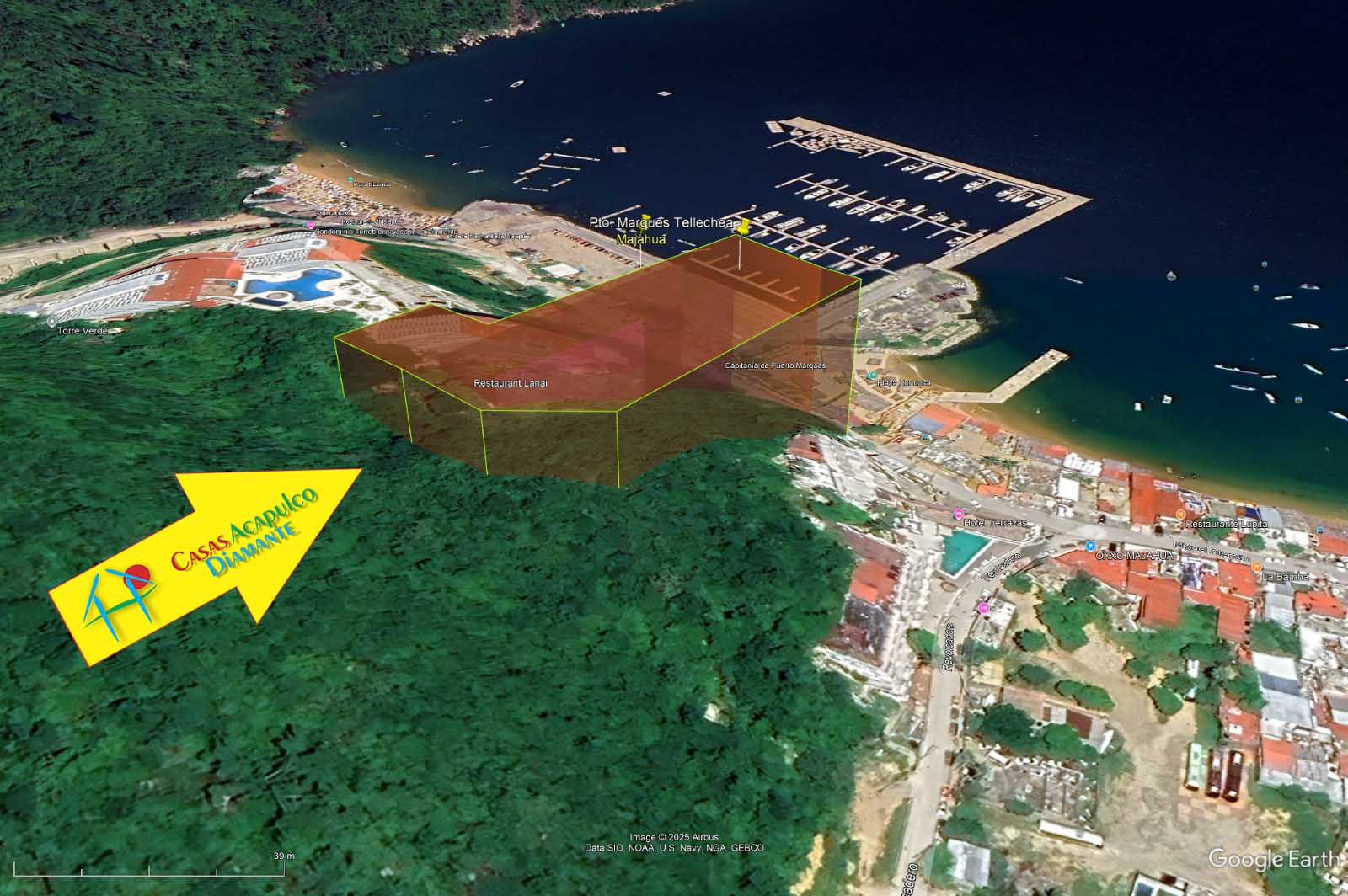 Terreno Puerto Marqués Majahua y Tellechea - Vista aérea 7